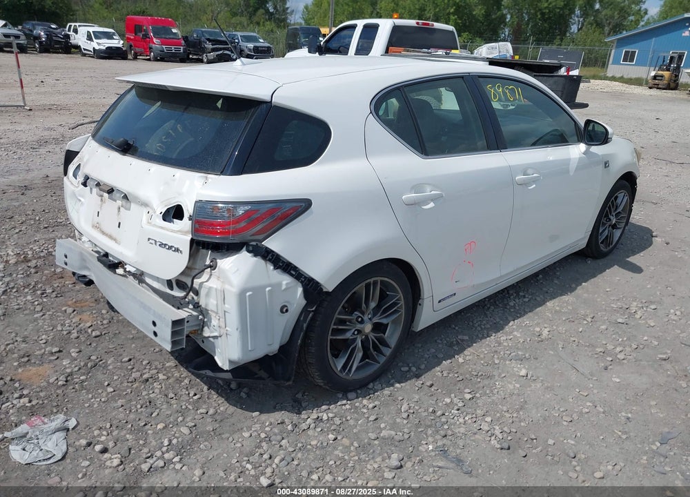 2012 LEXUS CT 200H VIN: JTHKD5BH4C2069598