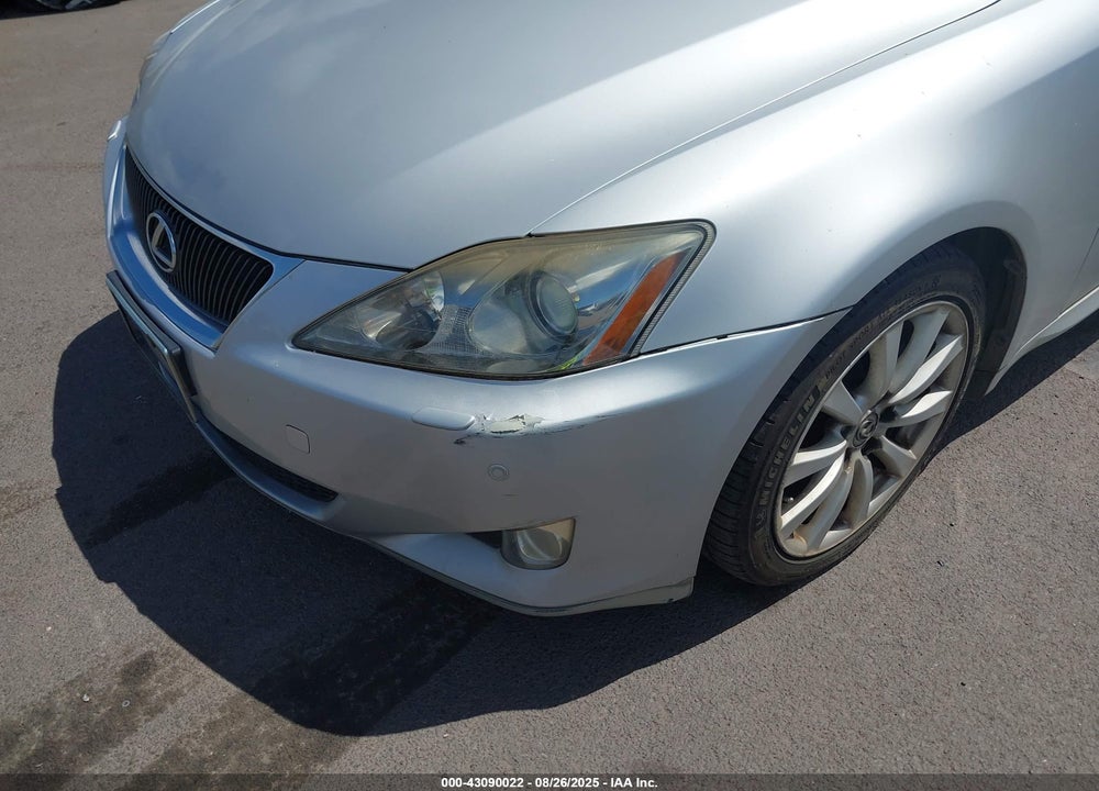 2008 LEXUS IS 250 VIN: JTHBK262585055404