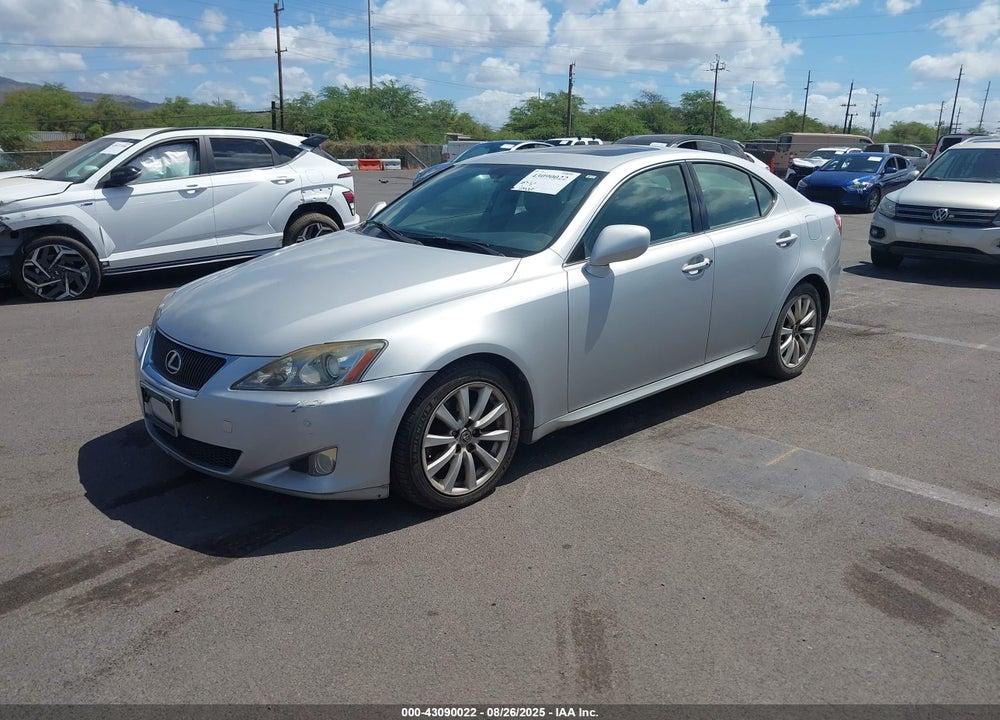 2008 LEXUS IS 250 VIN: JTHBK262585055404