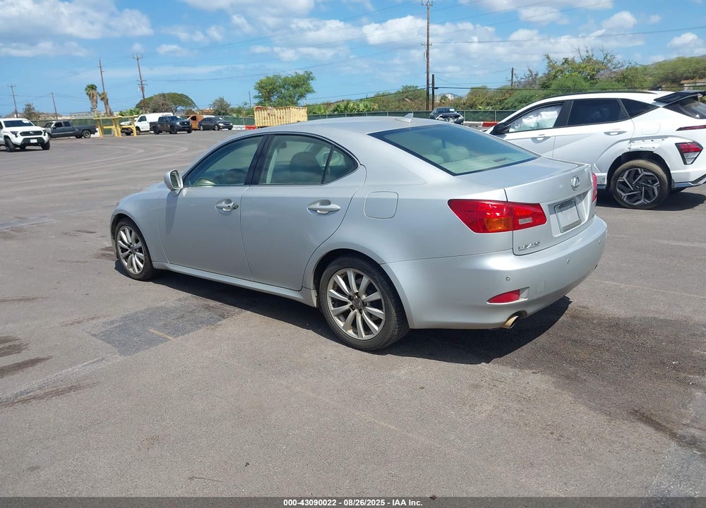 2008 LEXUS IS 250 VIN: JTHBK262585055404