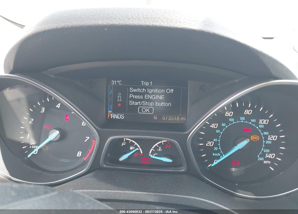 2016 FORD ESCAPE VIN: 1FMCU0J99GUC66498