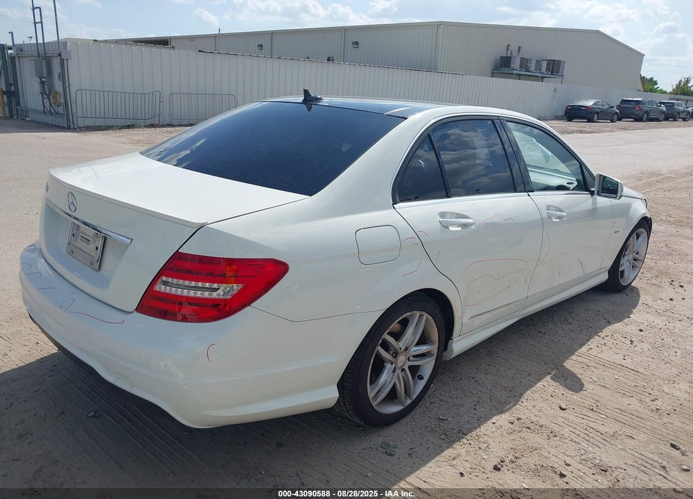 2012 MERCEDES-BENZ C CLASS VIN: WDDGF4HB5CR223652