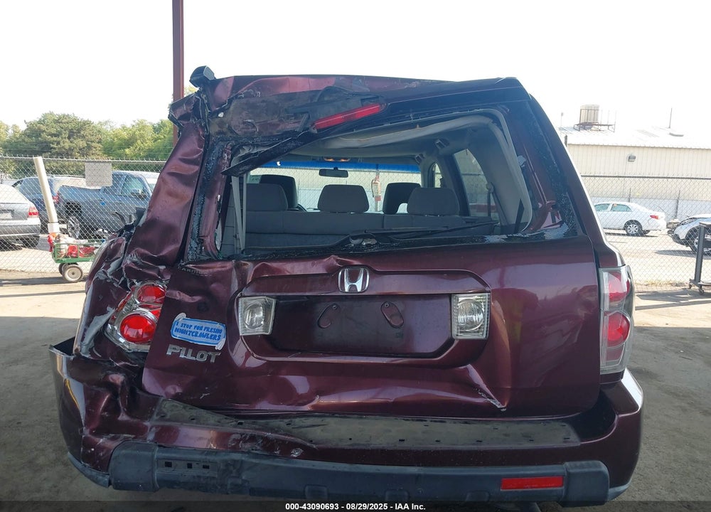2007 HONDA PILOT VIN: 5FNYF28497B028380