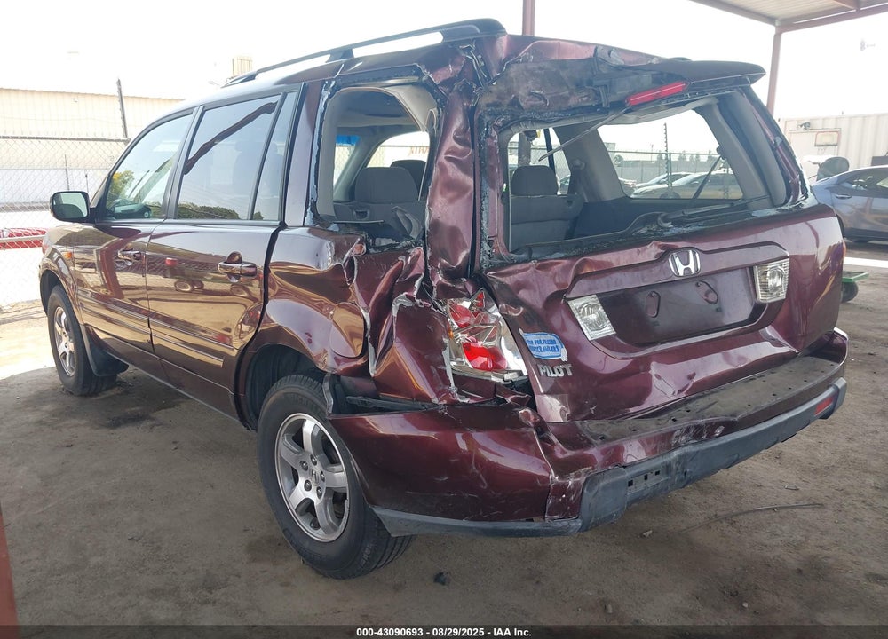 2007 HONDA PILOT VIN: 5FNYF28497B028380