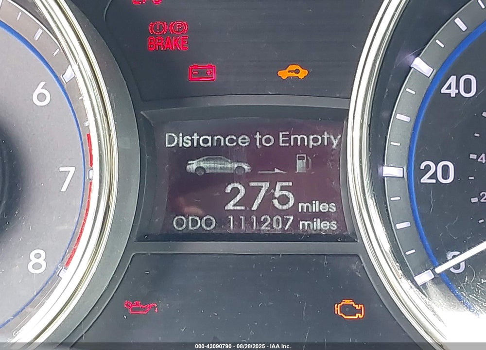 2013 HYUNDAI SONATA SE 2.0T VIN: 5NPEC4ABXDH579768