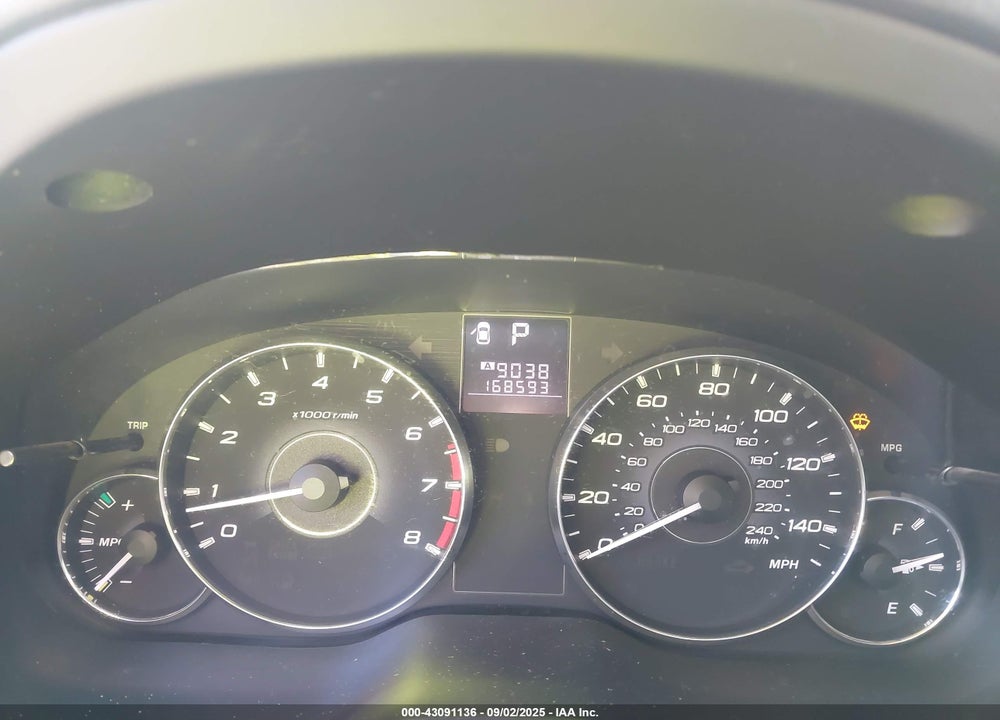 2012 SUBARU LEGACY VIN: 4S3BMBG60C3028435