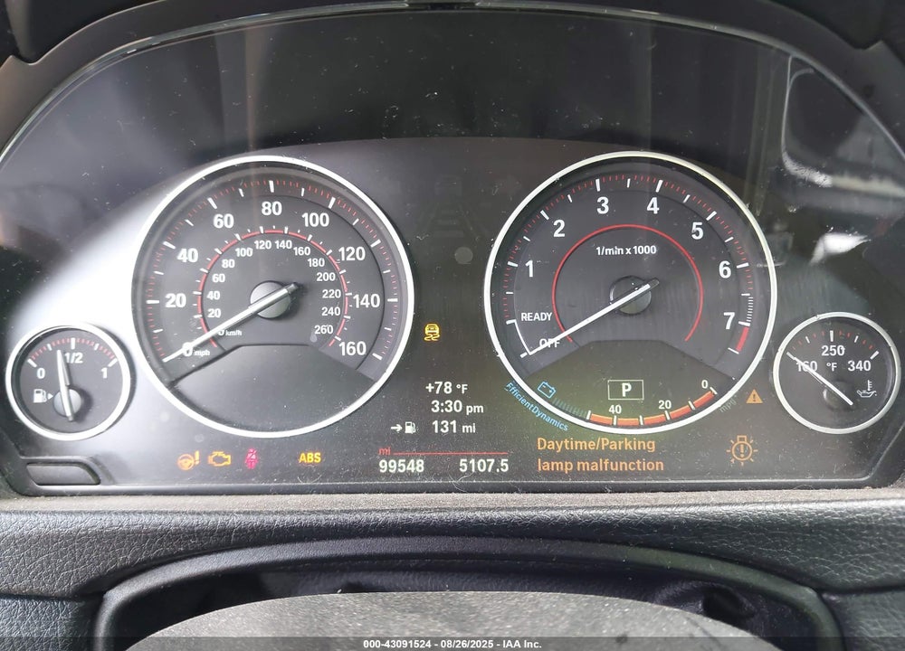 2014 BMW 3 SERIES VIN: WBA3X9C58ED153212