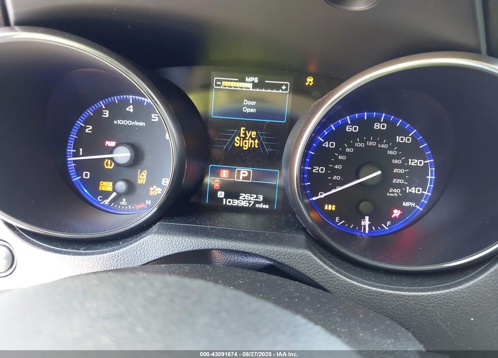 2019 SUBARU LEGACY 2.5I PREMIUM VIN: 4S3BNAF69K3040445