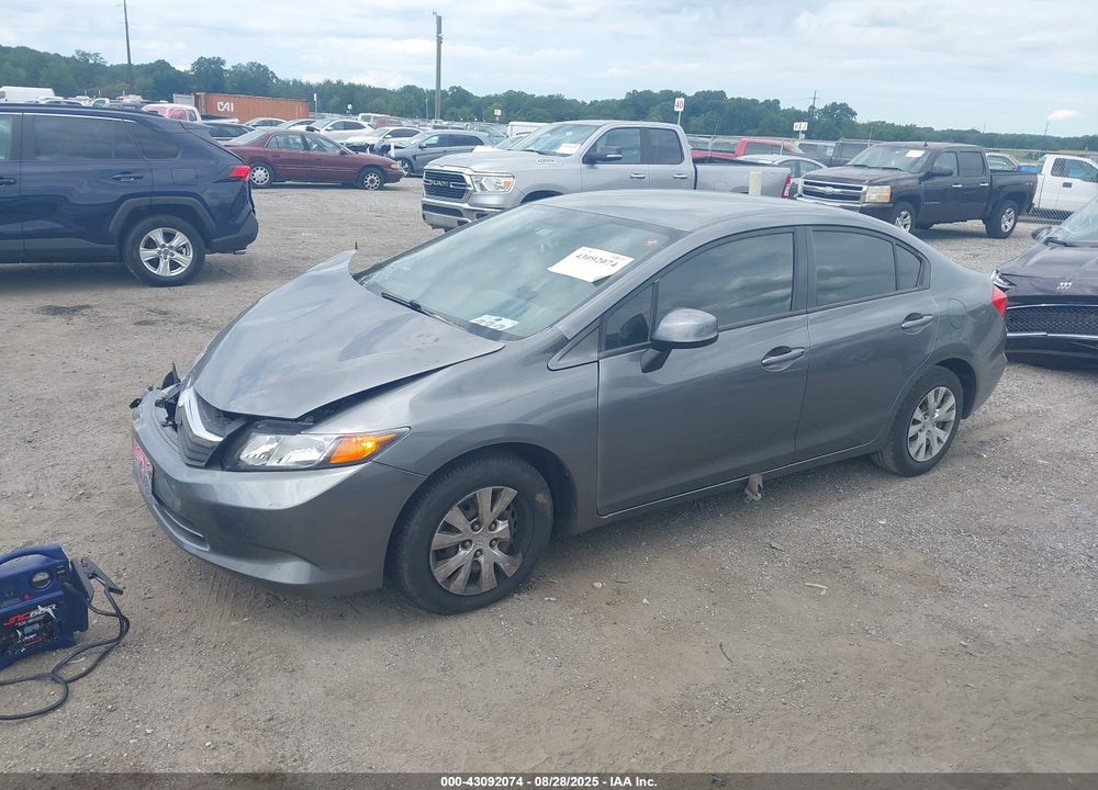 2012 HONDA CIVIC VIN: 19XFB2F50CE387020