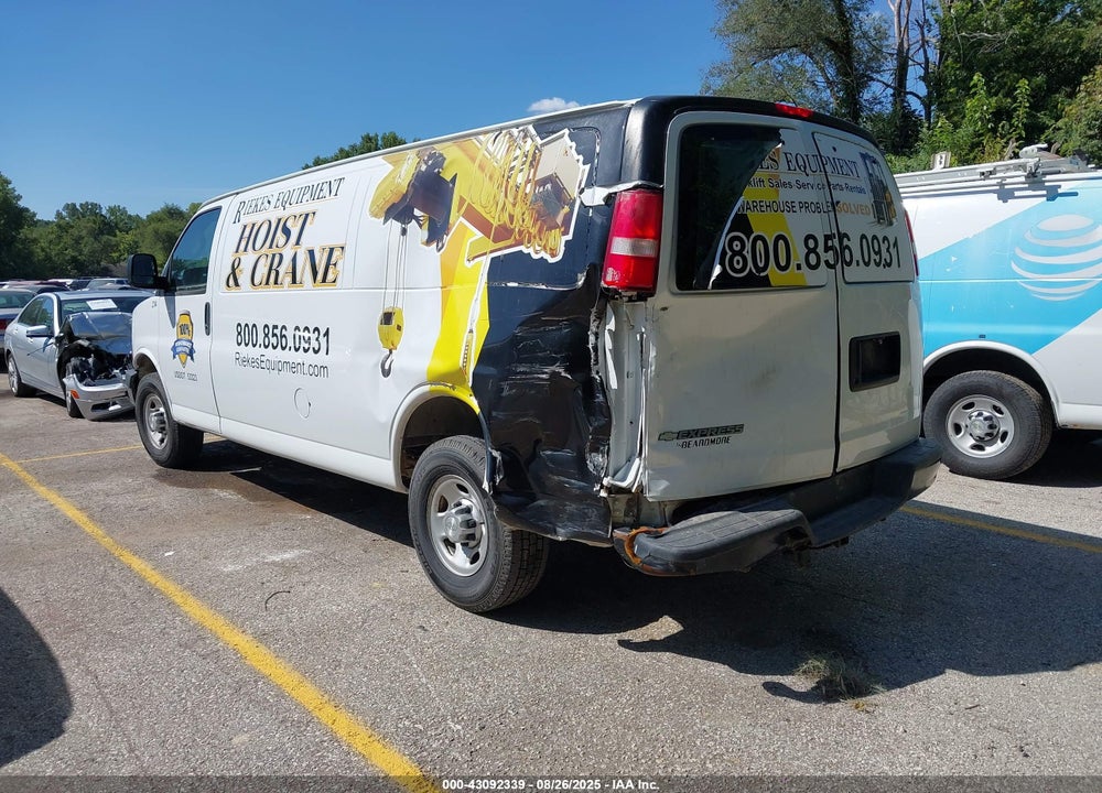 2017 CHEVROLET EXPRESS 2500 WORK VAN VIN: 1GCWGBFG1H1165034