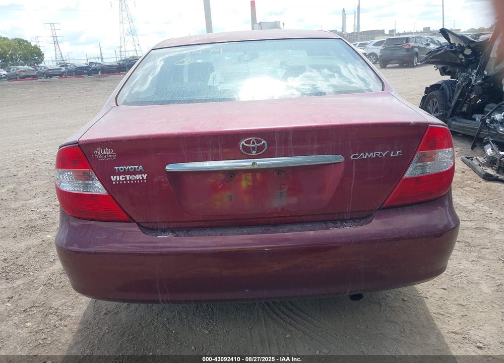 2002 TOYOTA CAMRY VIN: 4T1BE32K32U054474