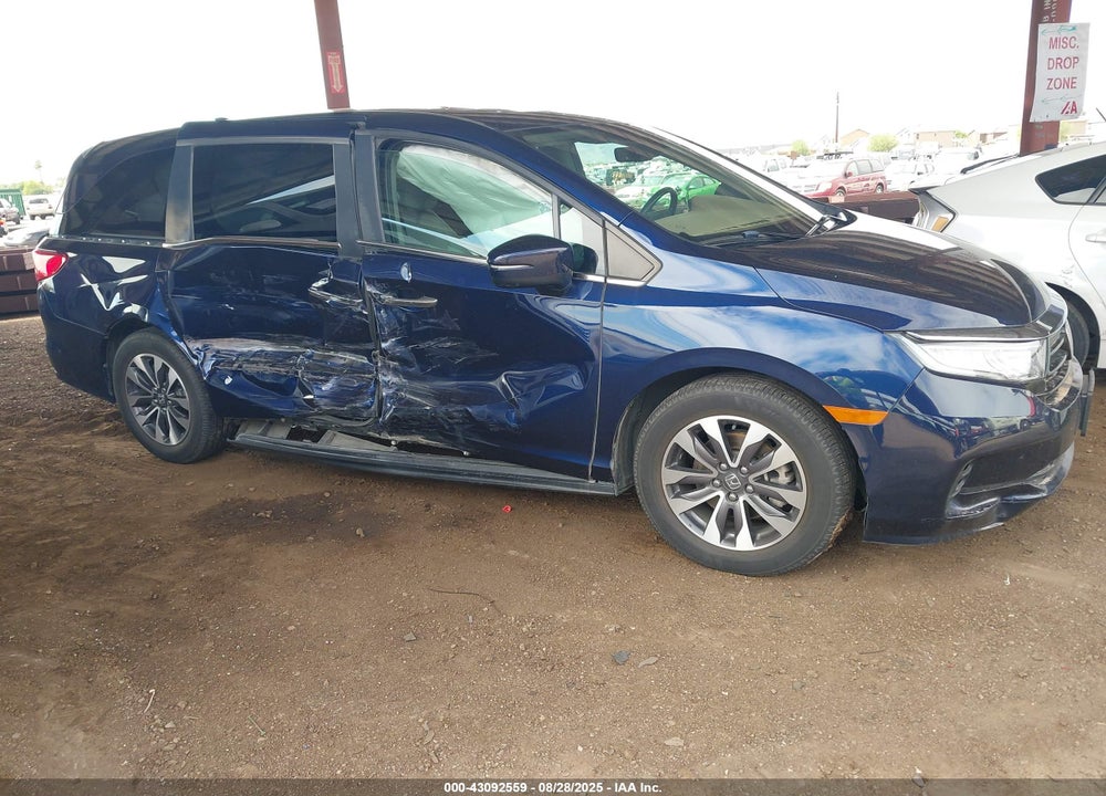 2022 ODYSSEY HONDA  EX-L VIN: 5FNRL6H71NB027624