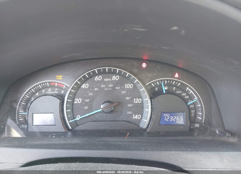 2012 TOYOTA CAMRY LE VIN: 4T1BF1FK5CU536246