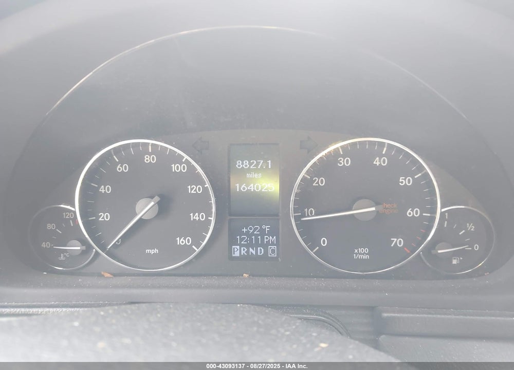 2007 MERCEDES-BENZ C CLASS VIN: WDBRF52H47F933234