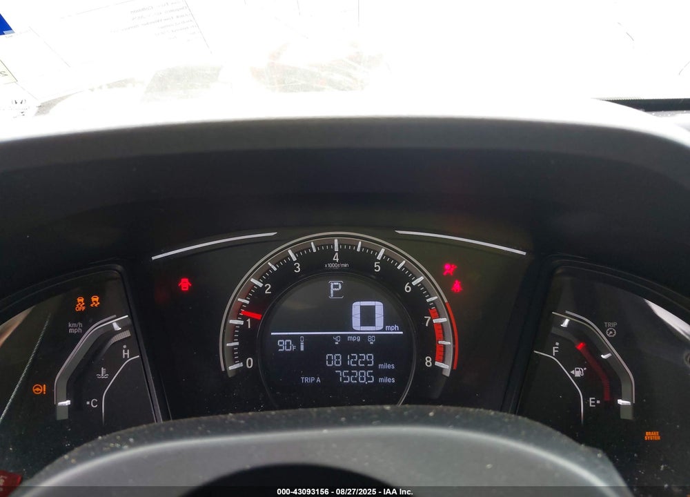 2017 HONDA CIVIC VIN: 19XFC2F5XHE030240