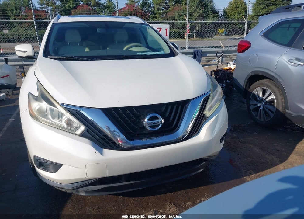 2016 NISSAN MURANO PLATINUM VIN: 5N1AZ2MH7GN148757