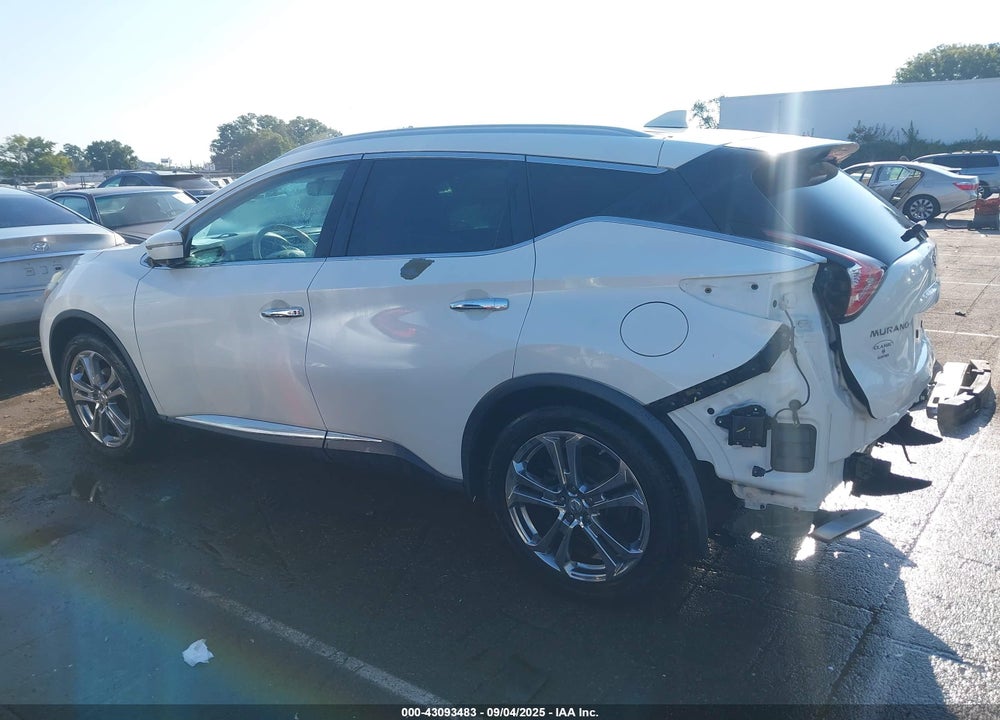 2016 NISSAN MURANO PLATINUM VIN: 5N1AZ2MH7GN148757