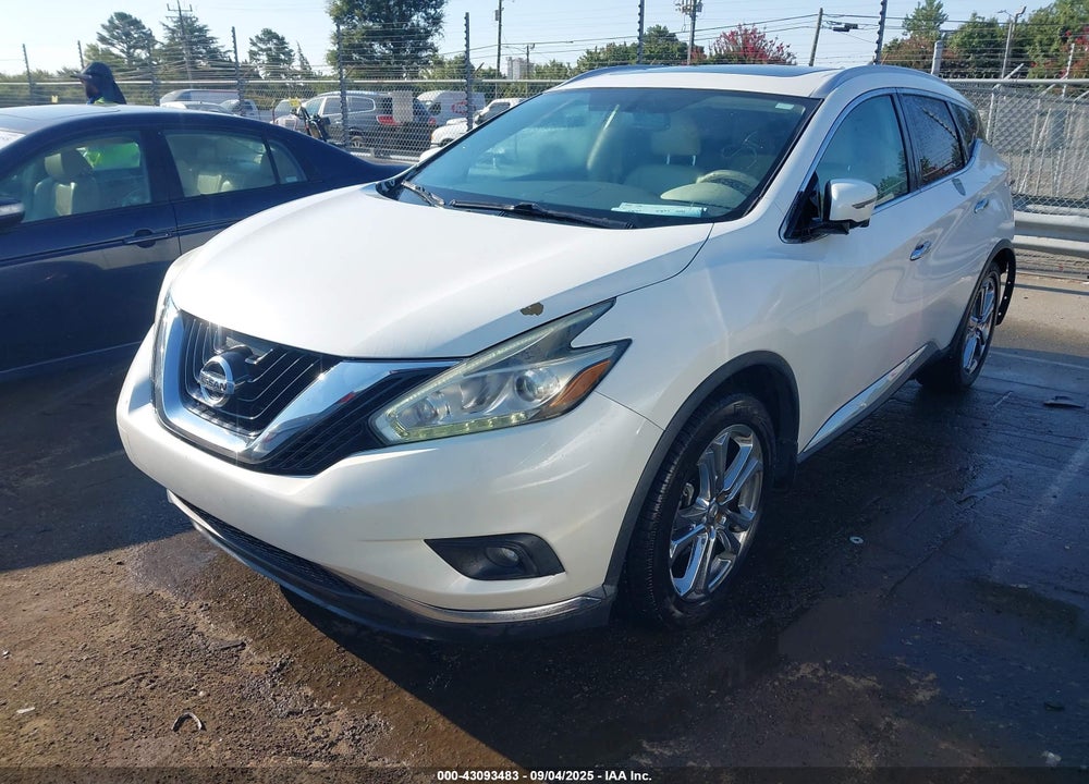 2016 NISSAN MURANO PLATINUM VIN: 5N1AZ2MH7GN148757