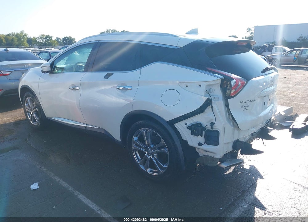 2016 NISSAN MURANO PLATINUM VIN: 5N1AZ2MH7GN148757