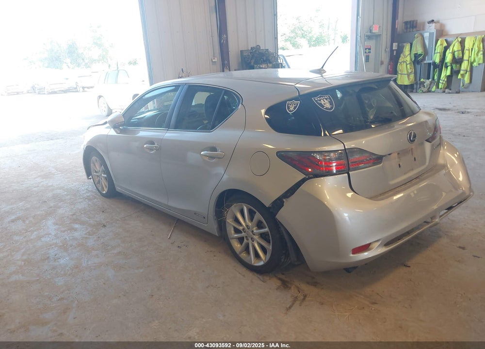 2012 LEXUS CT 200H PREMIUM VIN: JTHKD5BH5C2080691