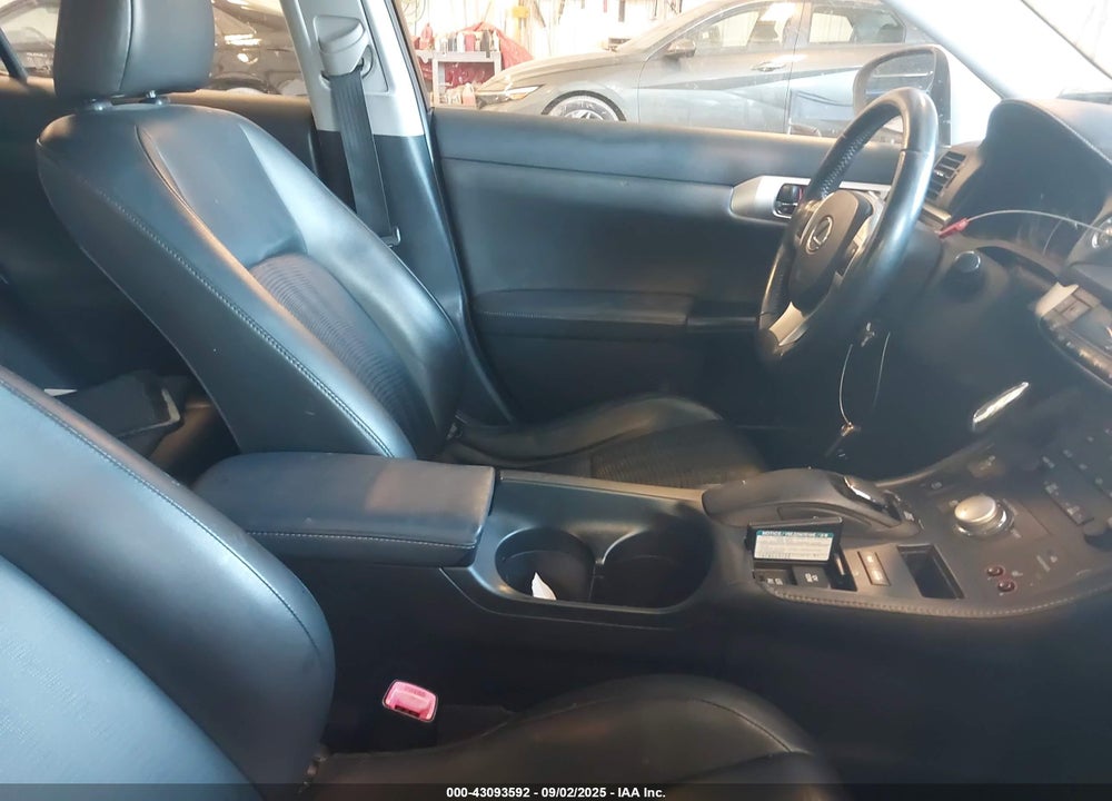 2012 LEXUS CT 200H PREMIUM VIN: JTHKD5BH5C2080691