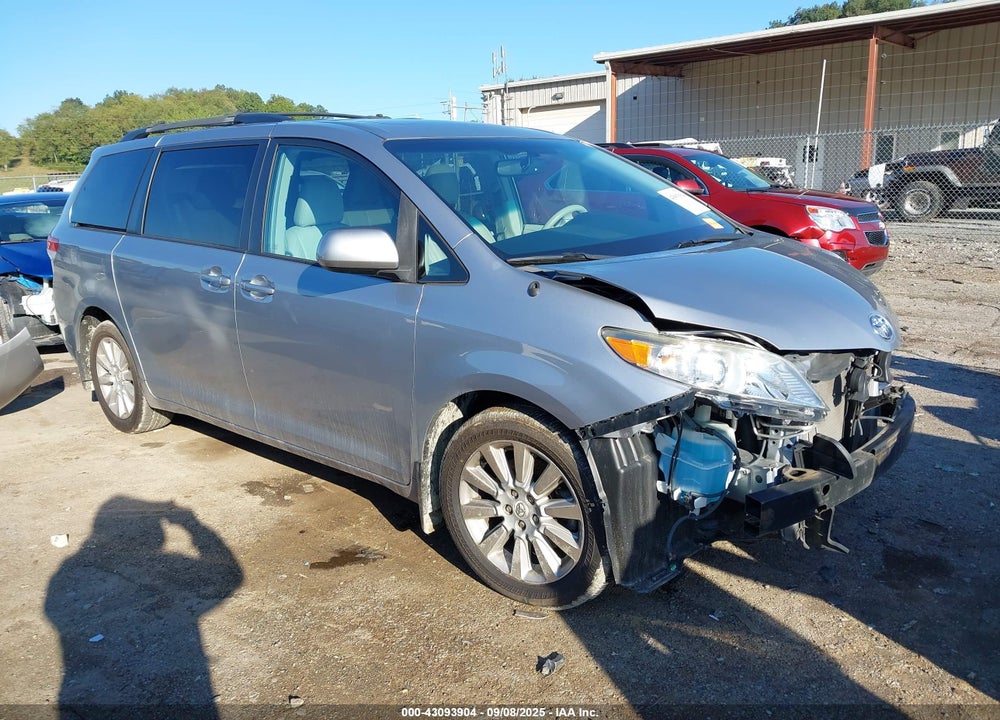 2012 TOYOTA SIENNA XLE 7 PASSENGER VIN: 5TDDK3DC6CS036259