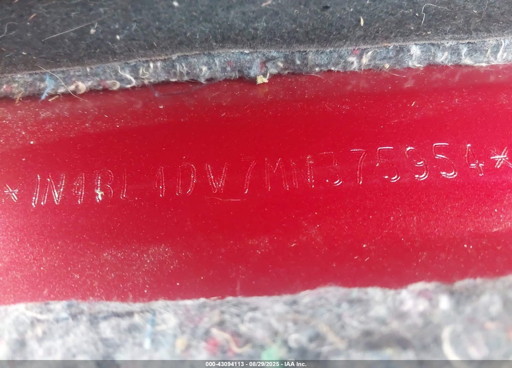 2021 NISSAN ALTIMA VIN: 1N4BL4DW7MN375954