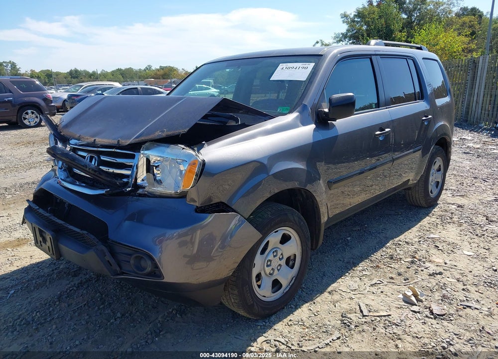 2014 HONDA PILOT LX VIN: 5FNYF4H23EB014191