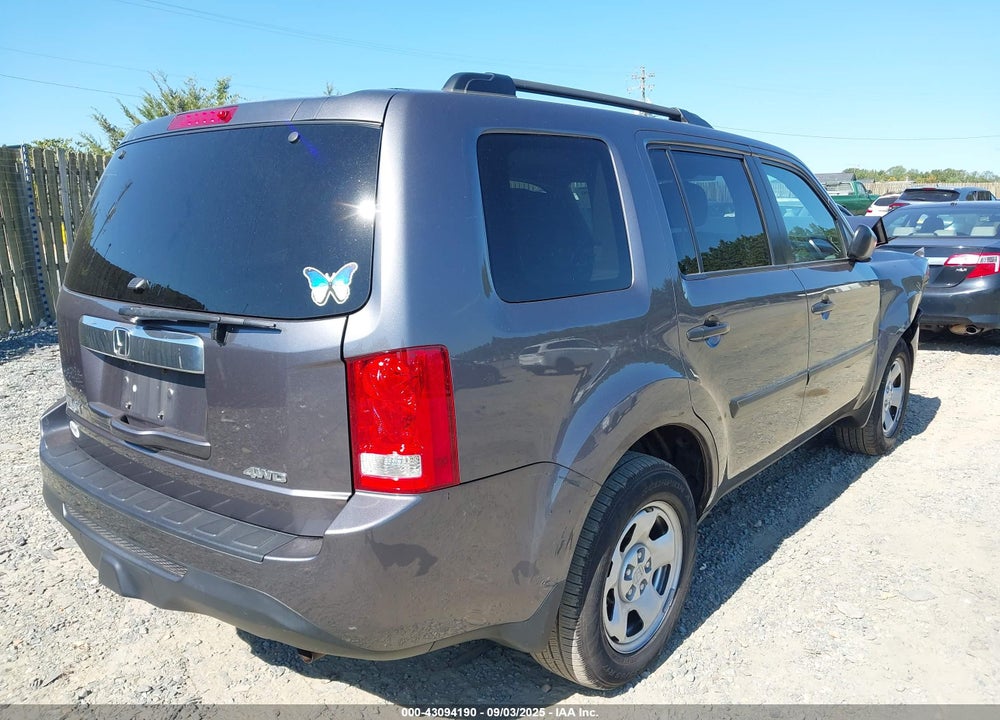 2014 HONDA PILOT LX VIN: 5FNYF4H23EB014191