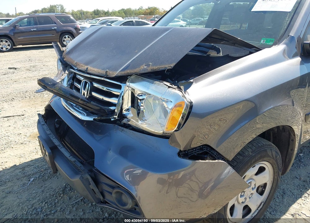 2014 HONDA PILOT LX VIN: 5FNYF4H23EB014191