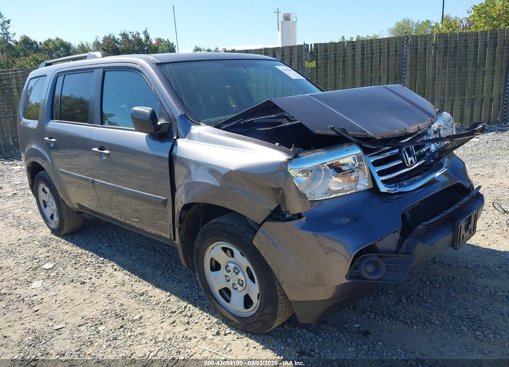 2014 HONDA PILOT LX VIN: 5FNYF4H23EB014191