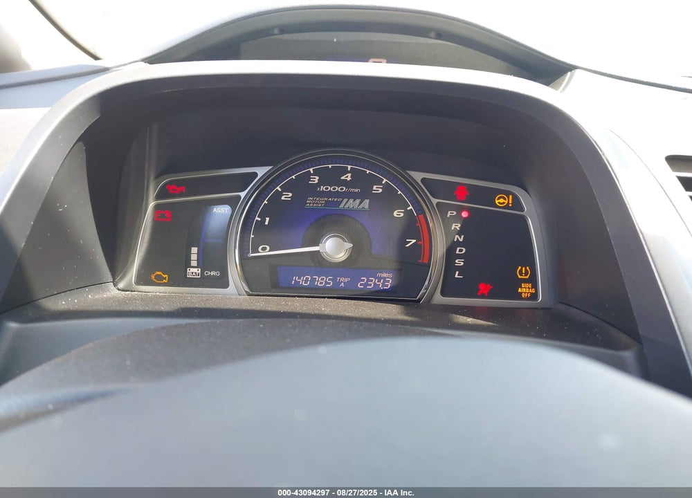 2008 HONDA CIVIC HYBRID VIN: JHMFA36278S031021