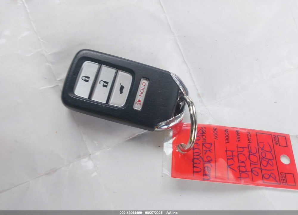 2016 HONDA HR-V VIN: 3CZRU6H72GM714391