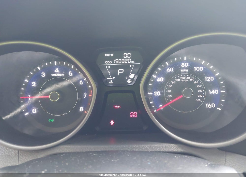 2013 HYUNDAI ELANTRA VIN: 5NPDH4AEXDH195996
