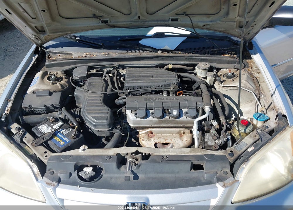 2003 HONDA CIVIC LX VIN: 1HGES15553L027189