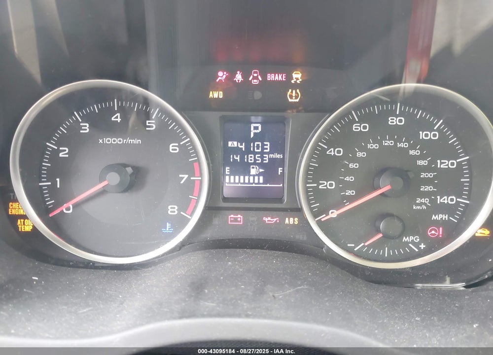 2014 SUBARU XV CROSSTREK 2.0I LIMITED VIN: JF2GPAGC6E8215554