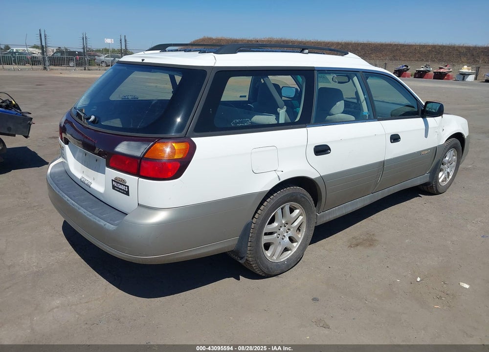2001 SUBARU OUTBACK VIN: 4S3BH665517600514