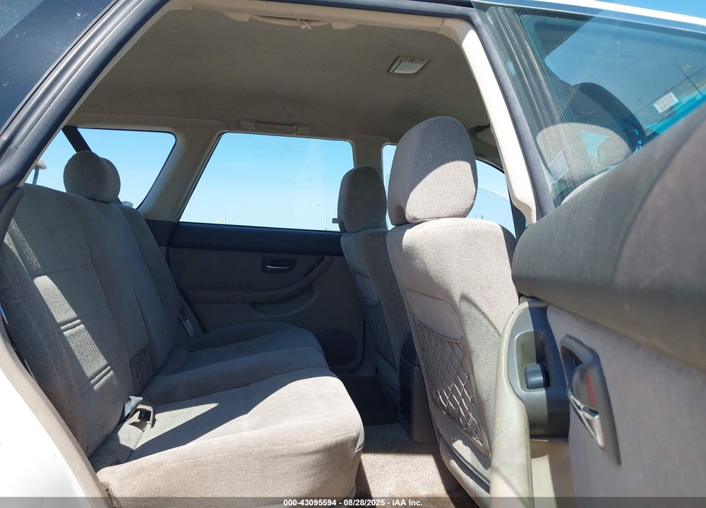 2001 SUBARU OUTBACK VIN: 4S3BH665517600514