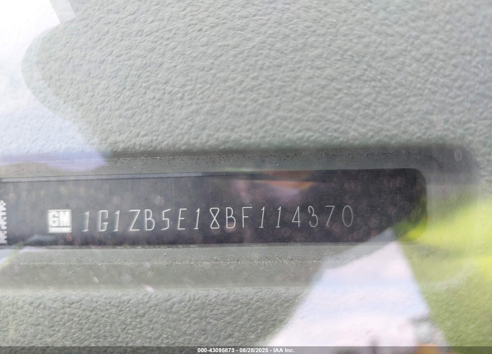 2011 CHEVROLET MALIBU VIN: 1G1ZB5E18BF114370