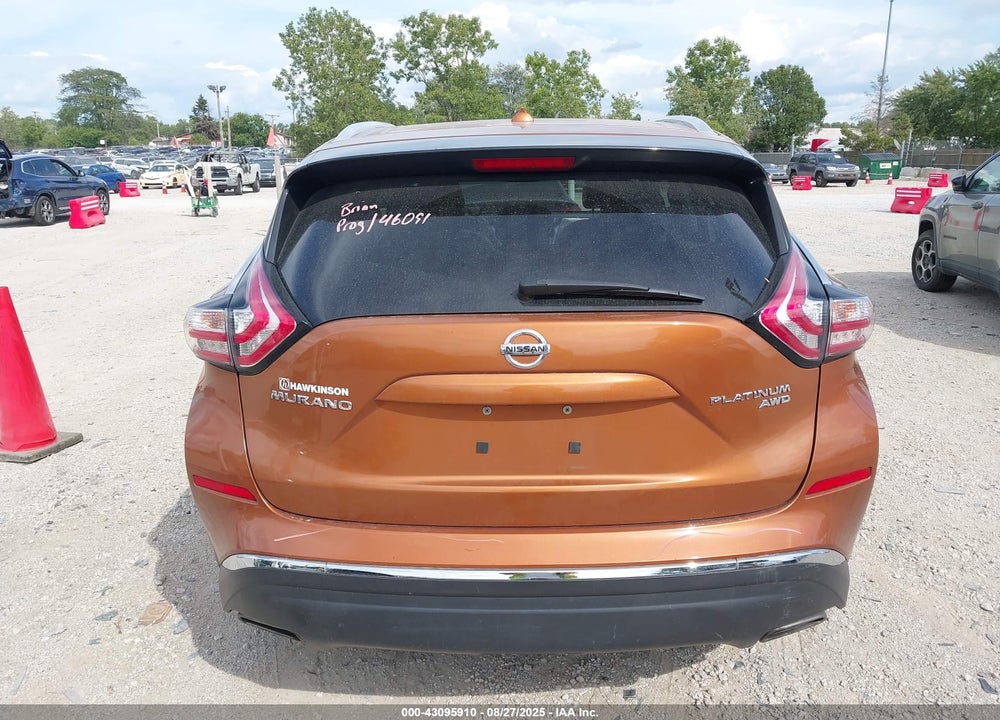 2015 NISSAN MURANO VIN: 5N1AZ2MH6FN257080