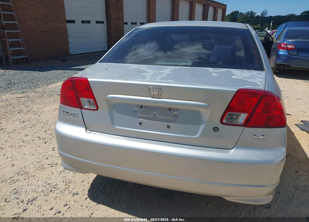 2005 HONDA CIVIC LX VIN: 2HGES16655H538845