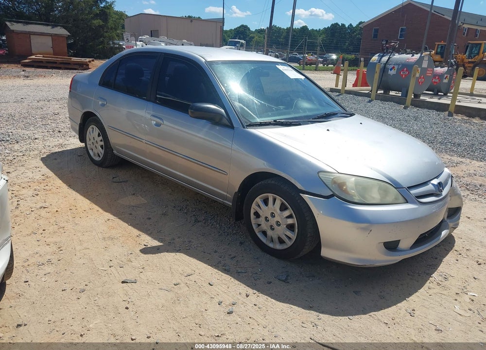 2005 HONDA CIVIC LX VIN: 2HGES16655H538845