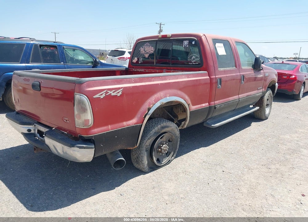 2001 FORD F-250 LARIAT/XL/XLT VIN: 1FTNW21F71EB43163