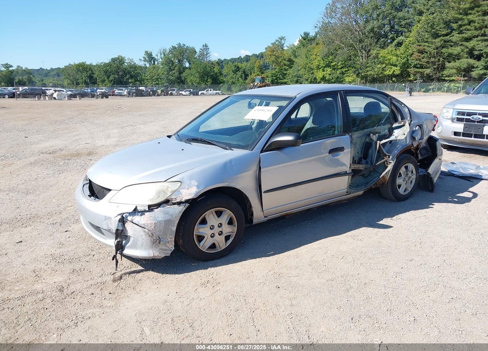 2005 HONDA CIVIC VP VIN: 1HGES16375L025542
