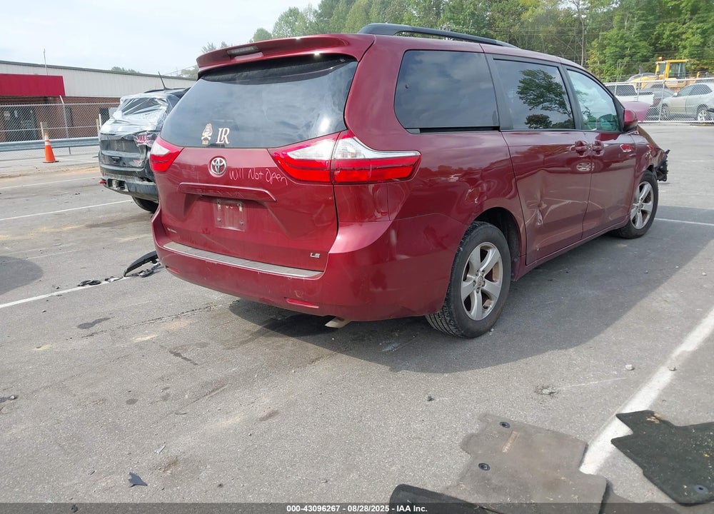 2015 TOYOTA SIENNA VIN: 5TDKK3DC4FS673744