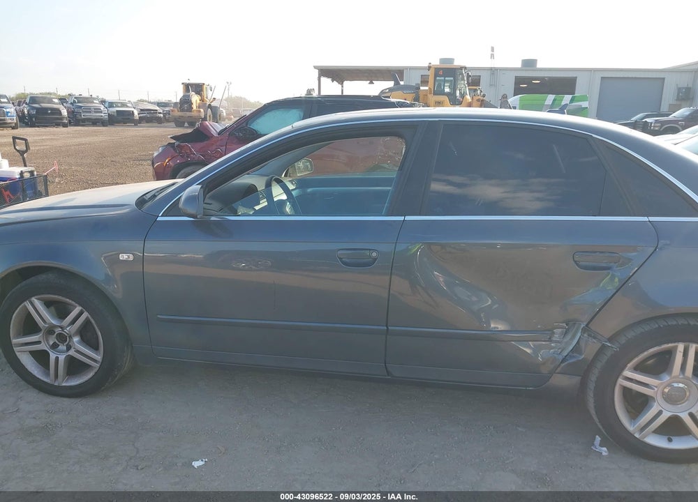 2007 AUDI A4 2.0T VIN: WAUAF78E57A201440
