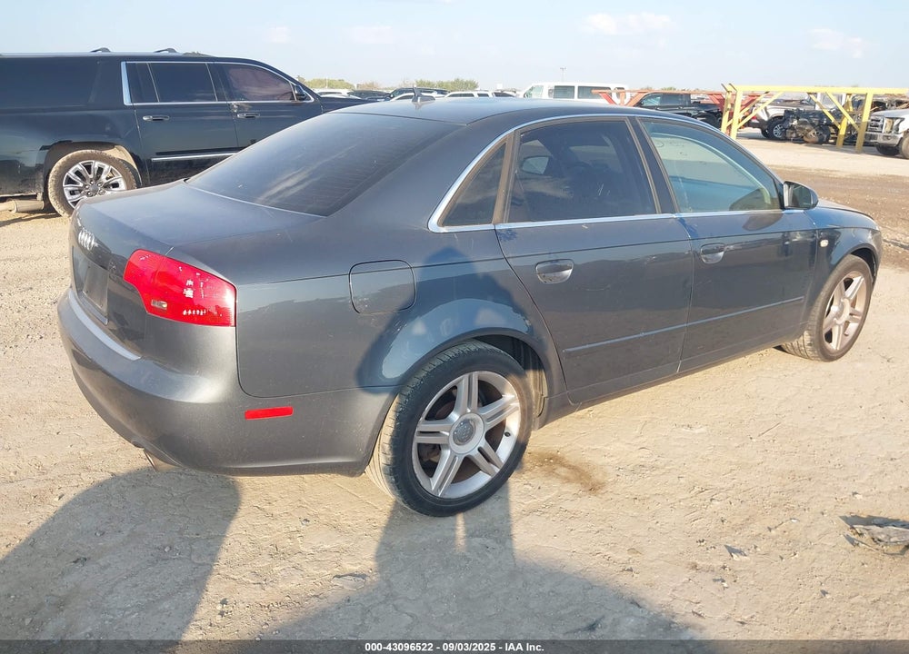 2007 AUDI A4 2.0T VIN: WAUAF78E57A201440