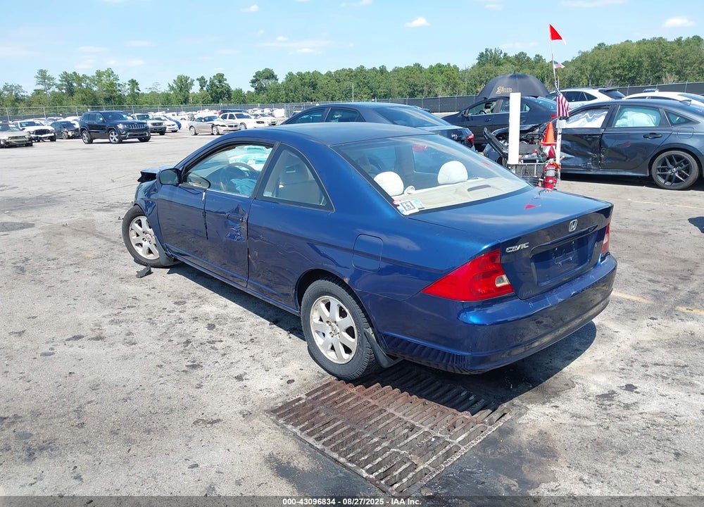 2003 HONDA CIVIC EX VIN: 1HGEM22963L018878