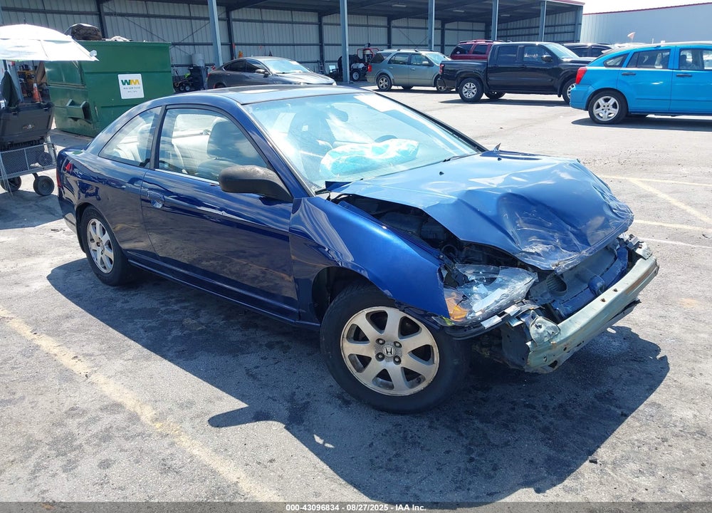 2003 HONDA CIVIC EX VIN: 1HGEM22963L018878