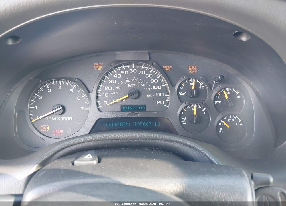 2003 CHEVROLET TRAILBLAZER LTZ VIN: 1GNDT13S732388615